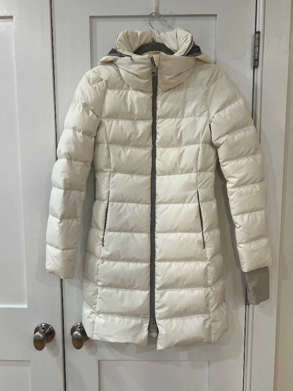 Herno Laminar White GORE-TEX INFINIUM Down Puffer Parka Jacket Size XXS IT36
